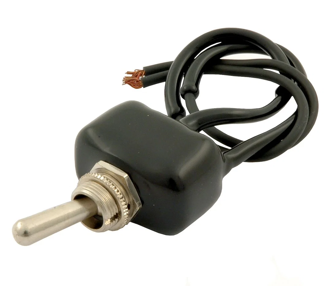 1026 – TAYLOR CABLE Multi Purpose Switch, On-Off Toggle 1 Pole/ Single Throw Waterproof Sealed 8 Inch Length With Wir...